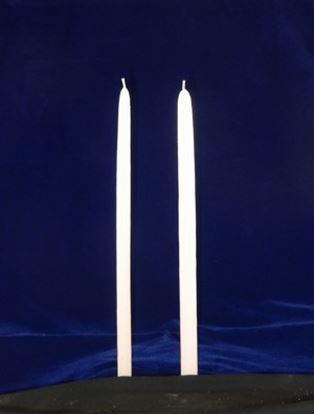  15 Inch White Hand Dipped Candle