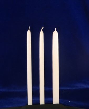 10 Inch White Hand Dipped Candle