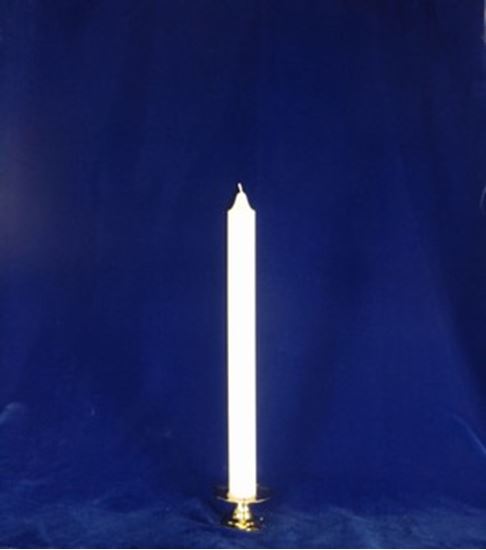 17 x 1  1/2 Inch White Candle  