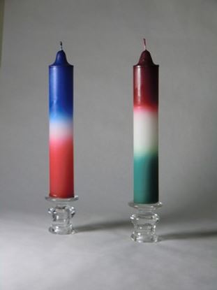 9 Inch Multi Color Candle 