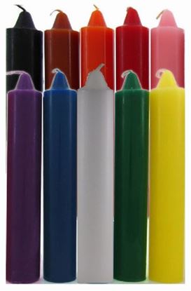 9 Inch Multi-Color Molded Candle