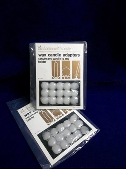 15 dots in card pack New Secures Candles to Holders White Wax Candle Adapters 