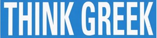 Think Greek Bumper Sticker  OUT OF STOCK