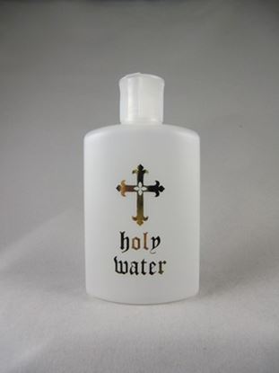 4 Ounce Holy Water Plastic Bottle  