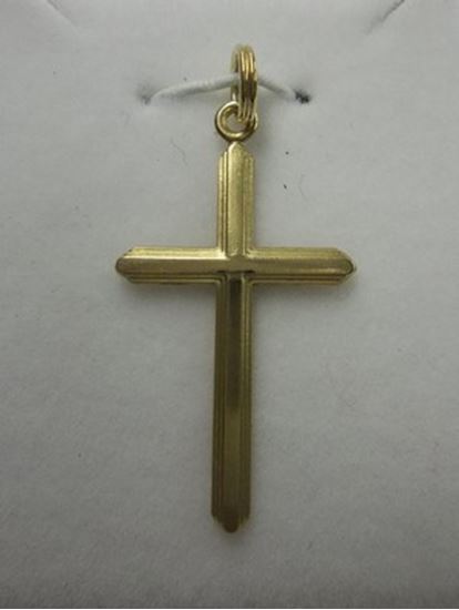 Solid 14 KT Gold Cross 