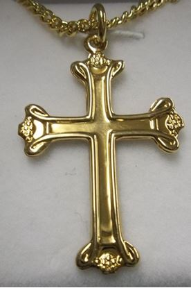 14Kt Gold Layered Sterling Silver Cross 