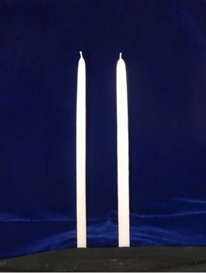 15 Inch White Hand Dipped Candle