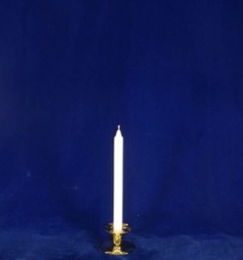 10 1/2 Inch White Candle